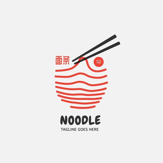 面条拉面标志logo