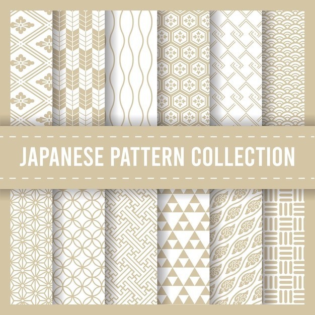 日式传统无缝花纹图案