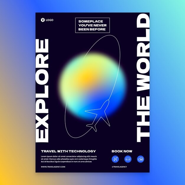 旅行社海报设计模板