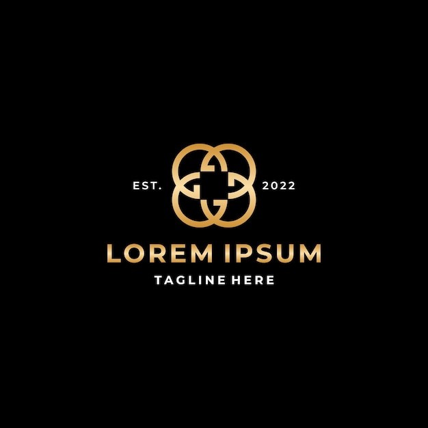 字母G花朵标志logo