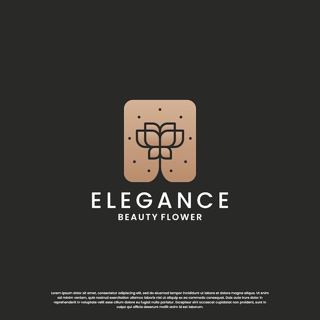 花朵玫瑰花化妆品标志logo