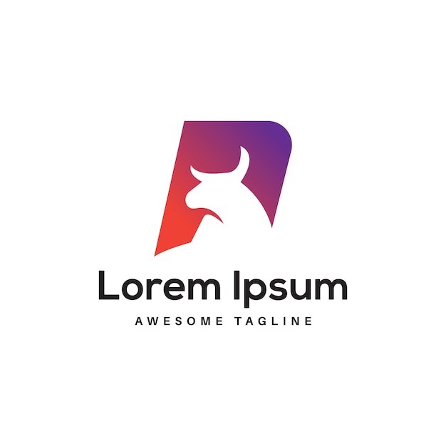 字母p牛金融标志logo