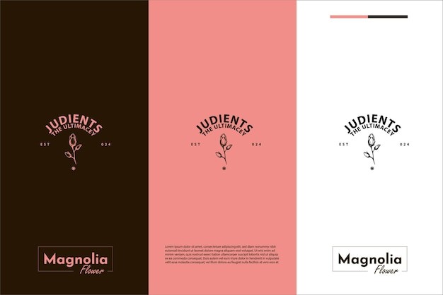 玉兰花朵标志logo