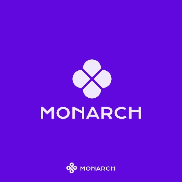 四叶草花朵花形标志logo