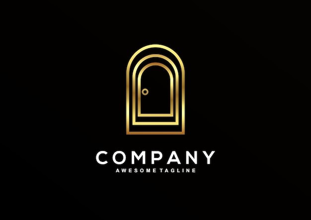 金色大门标志logo