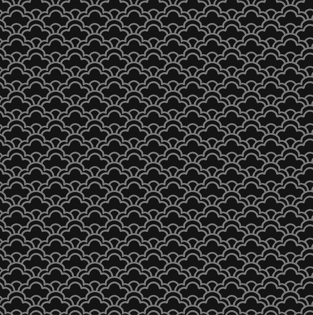 中国风中式青海波鱼鳞纹花纹