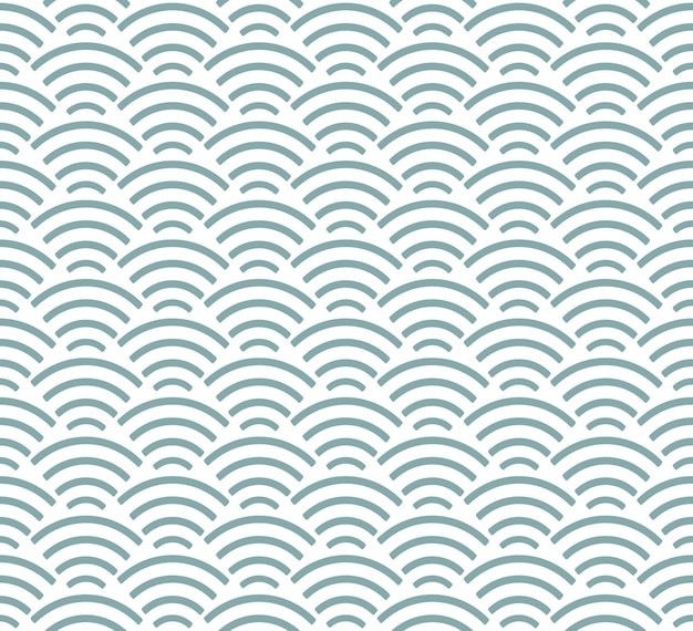 中国风中式青海波鱼鳞纹花纹