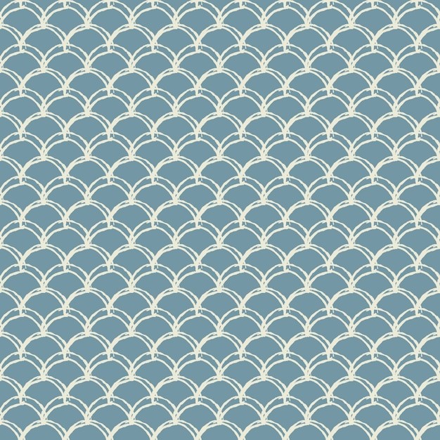 中国风中式青海波鱼鳞纹花纹