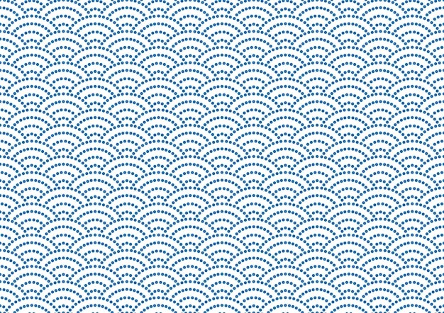 中国风中式青海波鱼鳞纹花纹