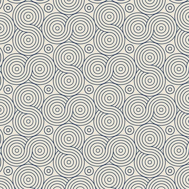 中国风中式青海波鱼鳞纹花纹