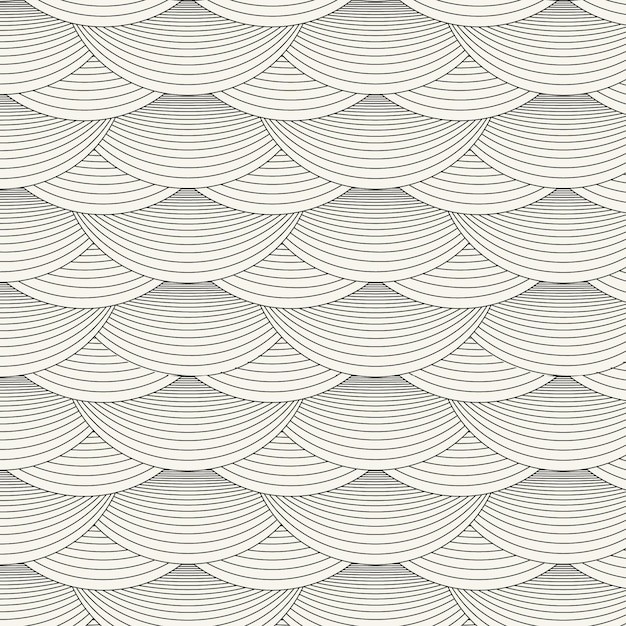 中国风中式青海波鱼鳞纹花纹