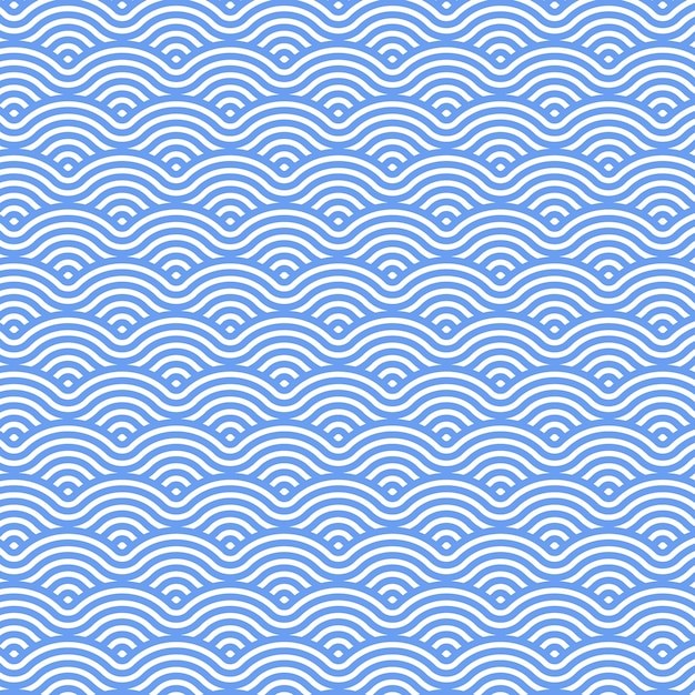 中国风中式青海波鱼鳞纹花纹