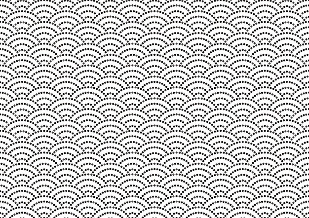 中国风中式青海波鱼鳞纹花纹