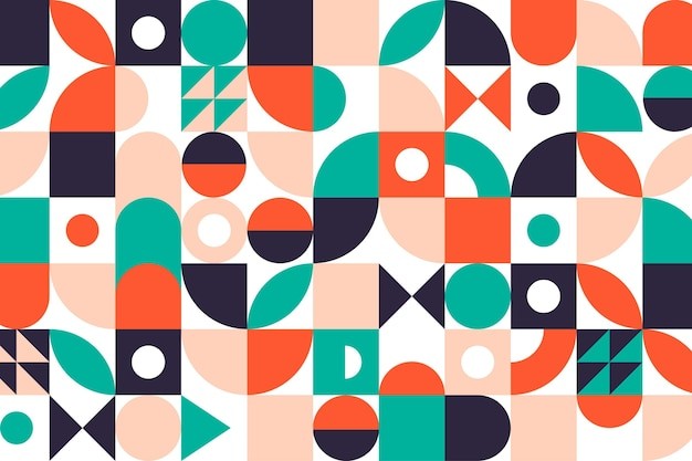 马赛克抽象平面几何构成图形花纹