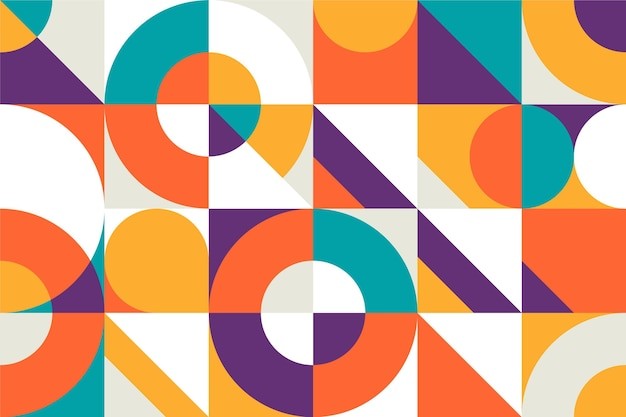 马赛克抽象平面几何构成图形花纹