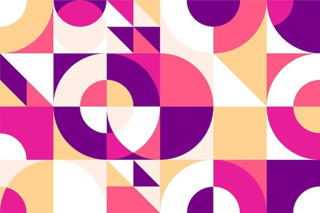 马赛克抽象平面几何构成图形花纹