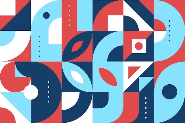 马赛克抽象平面几何构成图形花纹