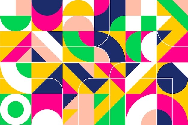 马赛克抽象平面几何构成图形花纹