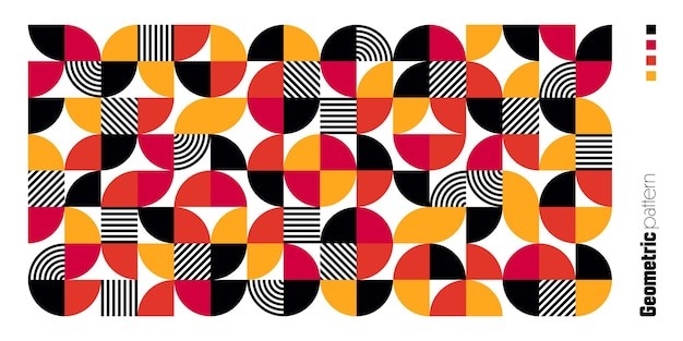 马赛克抽象平面几何构成图形花纹