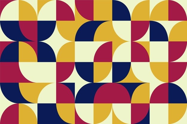 马赛克抽象平面几何构成图形花纹