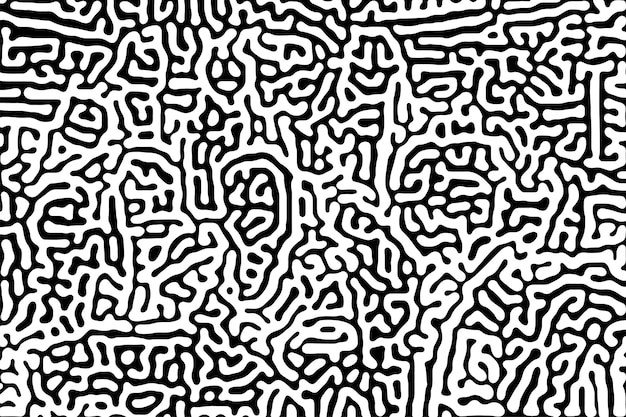 抽象线条涂鸦花纹