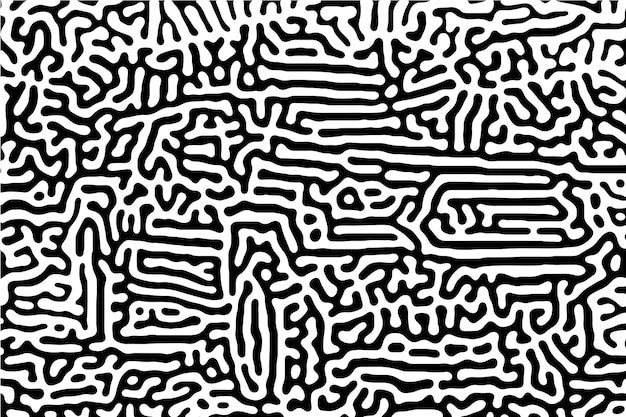 抽象线条涂鸦花纹