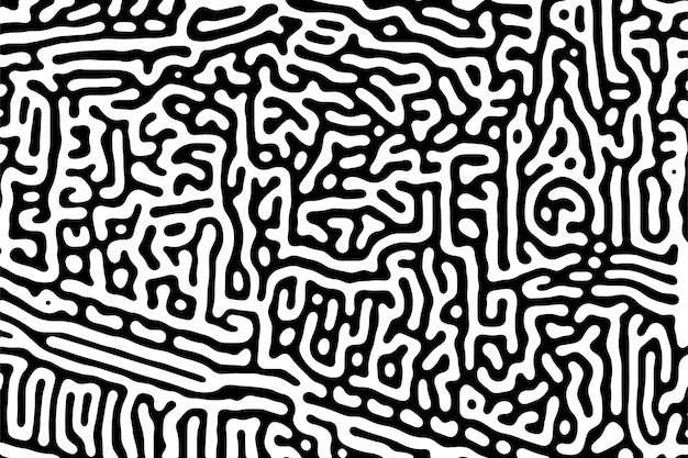 抽象线条涂鸦花纹