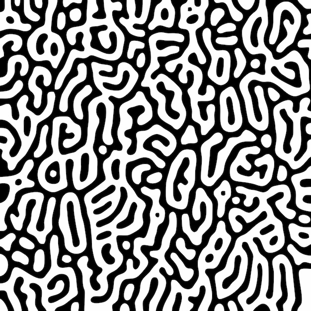 抽象线条涂鸦花纹