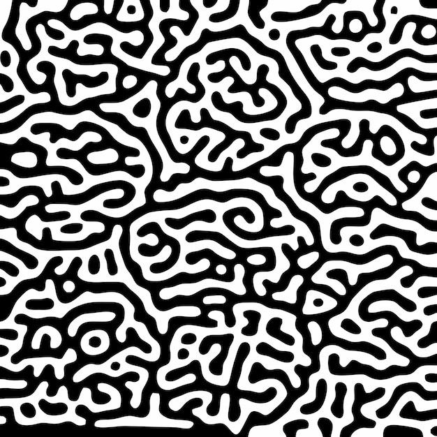 抽象线条涂鸦花纹