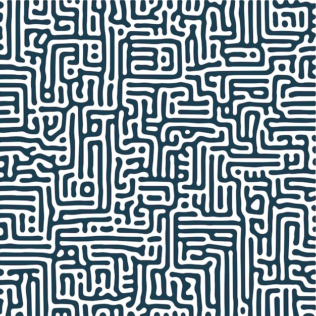 抽象线条涂鸦花纹