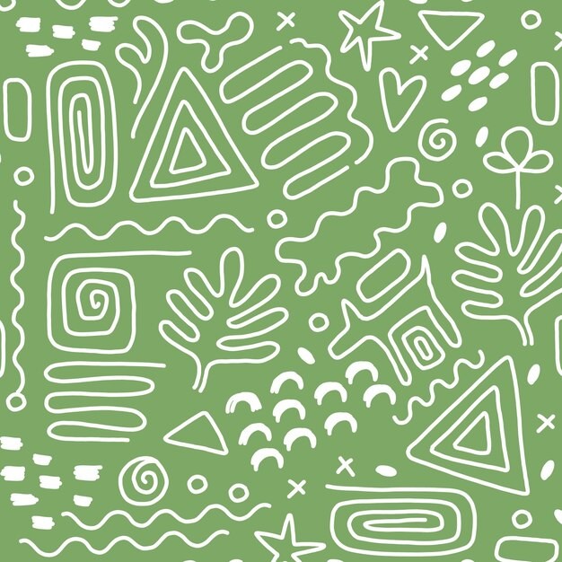 抽象线条涂鸦花纹