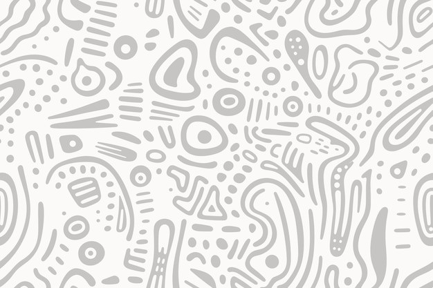 抽象线条涂鸦花纹