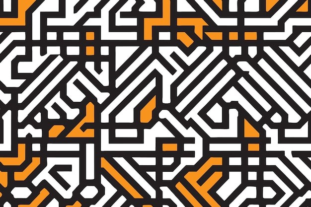 抽象线条涂鸦花纹