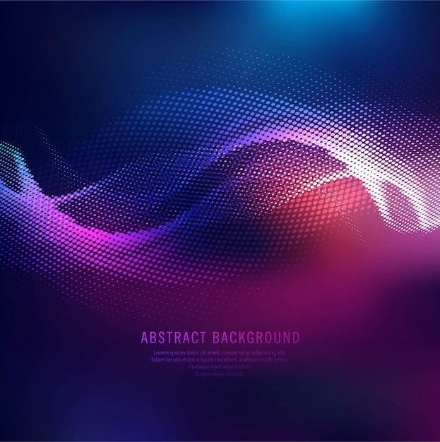 渐变粒子波纹效果炫酷科技背景