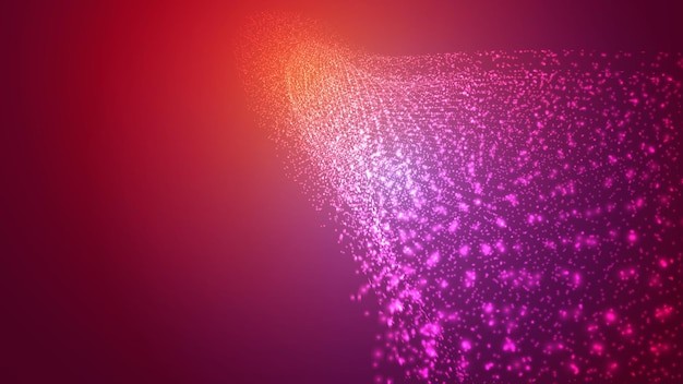 渐变粒子波纹效果炫酷科技背景