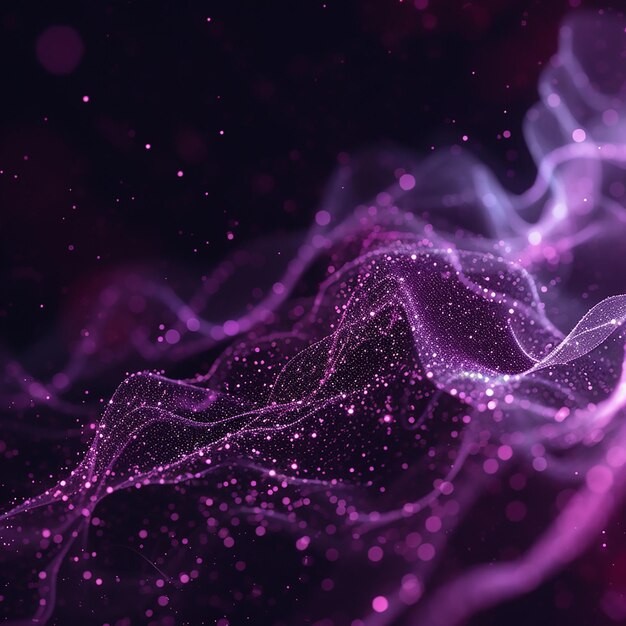 渐变粒子波纹效果炫酷科技背景