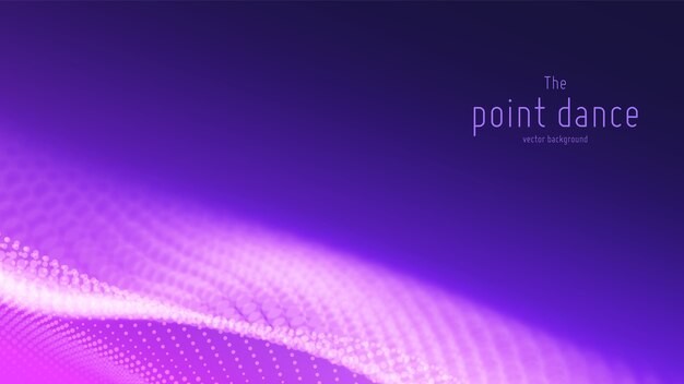 渐变粒子波纹效果炫酷科技背景