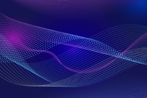 渐变粒子波纹效果炫酷科技背景