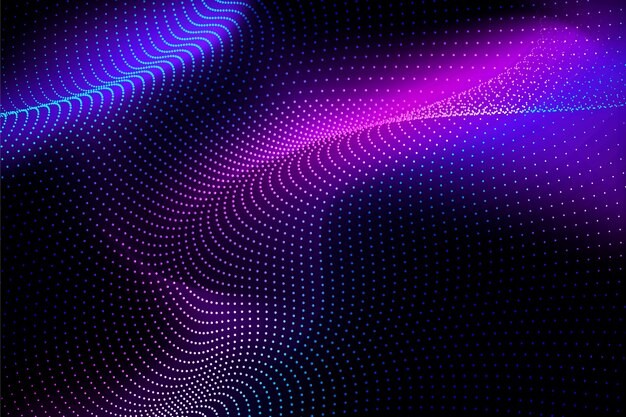 渐变粒子波纹效果炫酷科技背景