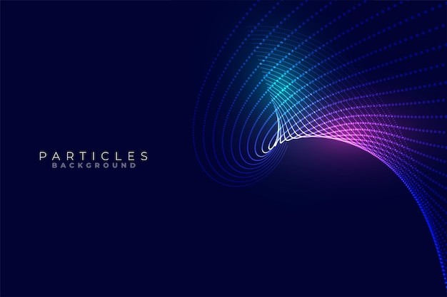 渐变粒子波纹效果炫酷科技背景