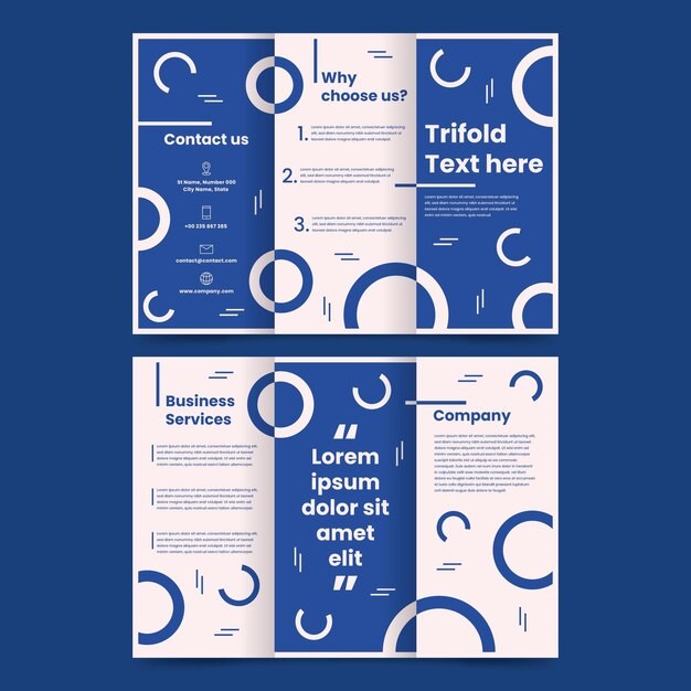 三折页模板