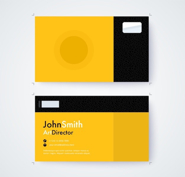 现代简约极简名片模板