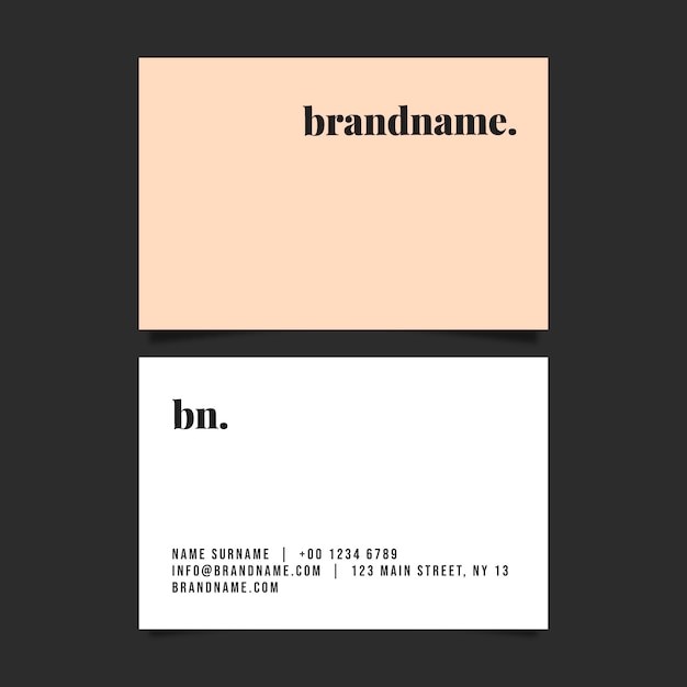 现代简约极简名片模板