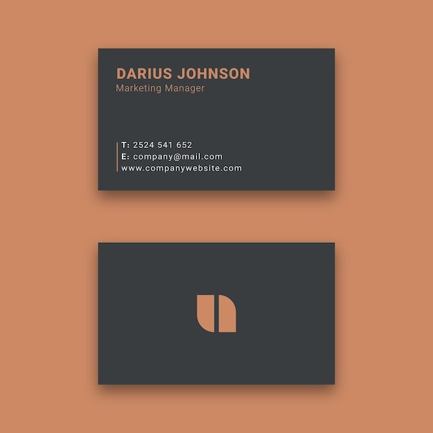 现代简约极简名片模板