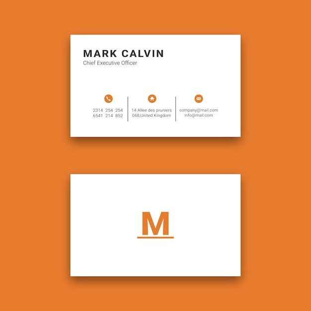 现代简约极简名片模板