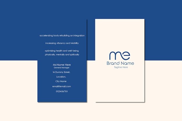 现代简约极简名片模板