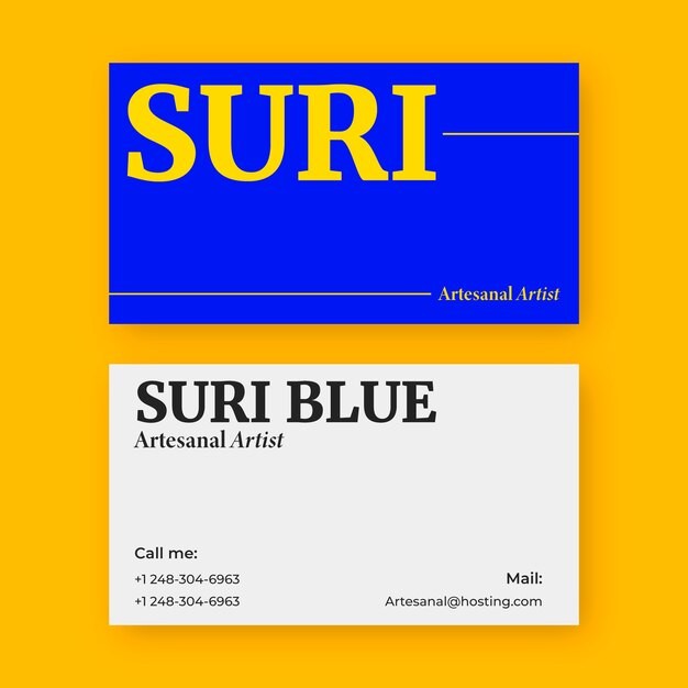 现代简约极简名片模板