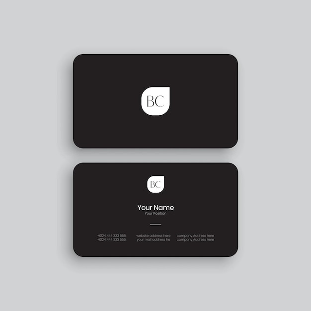 现代简约极简名片模板