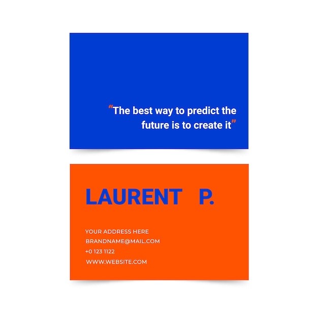 现代简约极简名片模板