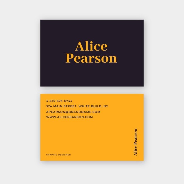 现代简约极简名片模板